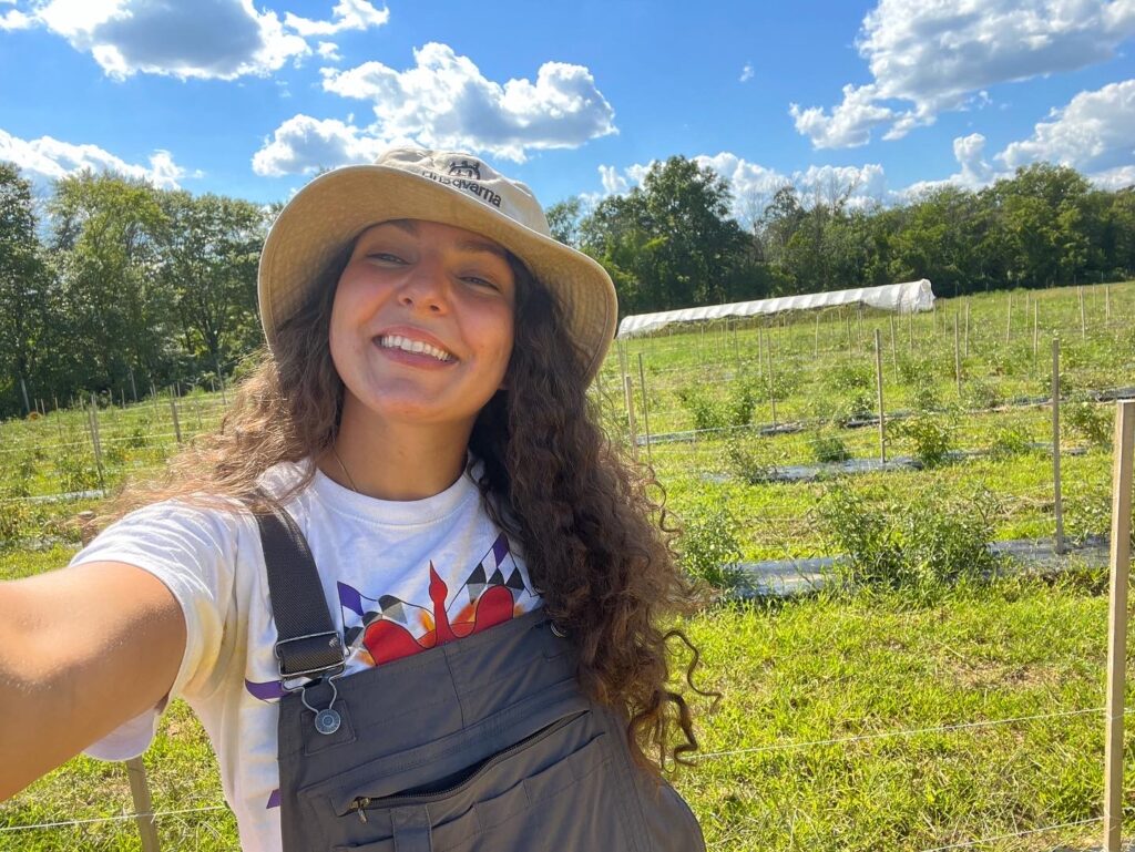 Picture of beginner farmer, Christina Couch.